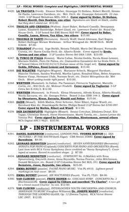 Instrumental Works 4420