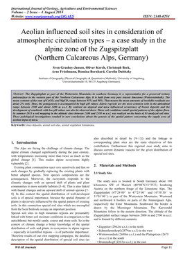 A Case Study in the Alpine Zone of the Zugspitzplatt (Northern Calcareous Alps, Germany)