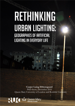 Geographies of Artificial Lighting in Everyday Life
