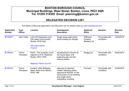 Delegated Decision List 15.04.19 to 05.07.19