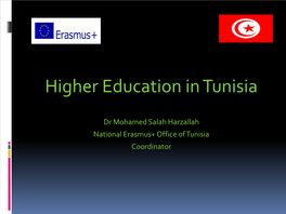 Mohamed Salah Harzallah Tunisian Higher Education System