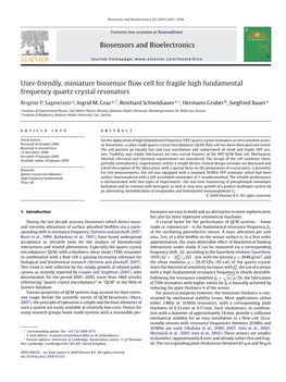 Biosensors and Bioelectronics 24 (2009) 2643–2648