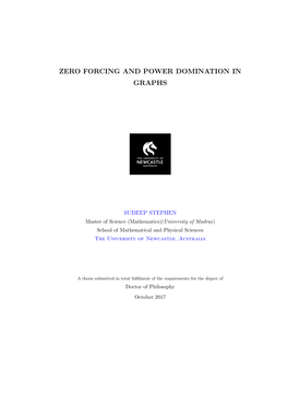 Zero Forcing and Power Domination in Graphs