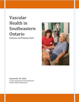 Vascular Health in Southeastern Ontario 2012