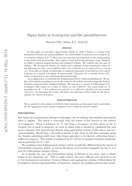 Sigma Limits in 2-Categories and Flat Pseudofunctors