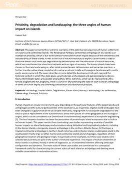 The Three Angles of Human Impact on Islands