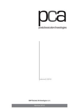 PCA 2 Font Puliti Gao 6 17/05/12 09.47 Pagina 1 Pca Postclassicalarchaeologies