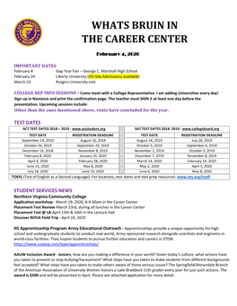 Whats Bruin in the Career Center