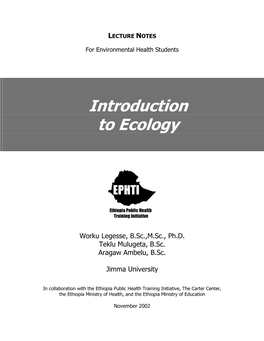 Introduction to Ecology