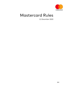 Mastercard Rules 11 December 2020