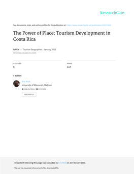 Tourism Development in Costa Rica