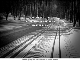 City of Duluth Cross Country Ski Trail Master Plan