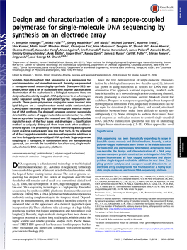 Design and Characterization of a Nanopore-Coupled Polymerase For