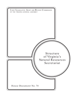 Structure of Virginia's Natural Resources Secretariat