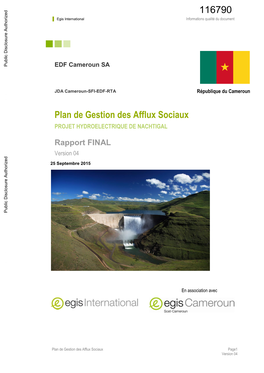 116790 Egis International Informations Qualité Du Document