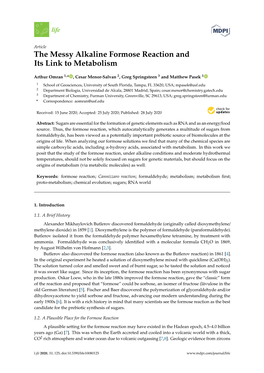 The Messy Alkaline Formose Reaction and Its Link to Metabolism