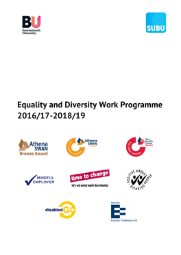 Equality and Diversity Work Programme 2016/17-2018/19