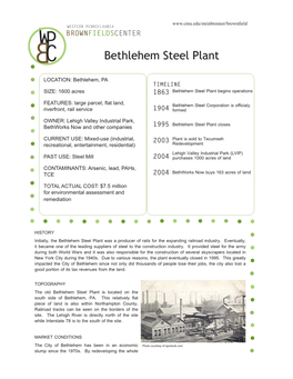 Bethlehem Steel Plant