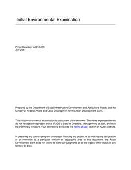 48218-003: Initial Environmental Examination