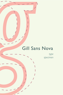 Gill Sans Nova Type Specimen