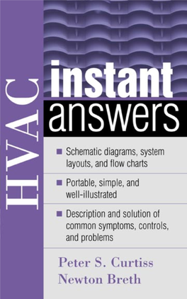 HVAC INSTANT ANSWERS This Page Intentionally Left Blank