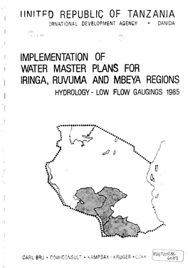 Mnitfd Republic of Tanzania Ernational Development Agency Danida