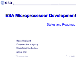 ESA/EAC Power Point Template