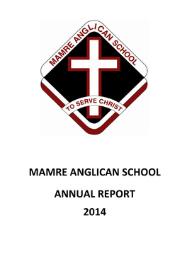 Mamre Anglican School Annual Report 2014