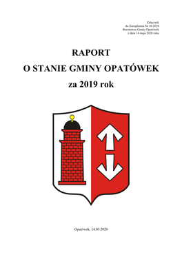 RAPORT O STANIE GMINY OPATÓWEK Za 2019 Rok