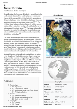 Great Britain. Wikipedia, the Free Encyclopedia