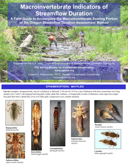 Macroinvertebrate Indicators of Streamflow Duration