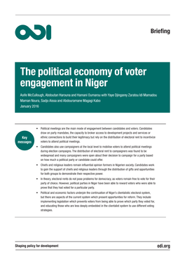 The Political Economy of Voter Engagement in Niger