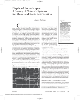 Displaced Soundscapes: a Survey of Network Systems for Music and Sonic Art Creation