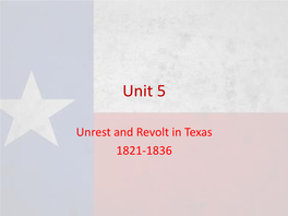 Unit 5 Texas Revolution Notes.Pdf