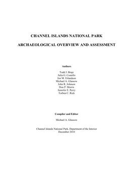 Channel Islands National Park Archaeological