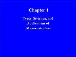 Microcontrollers-Types and Examples