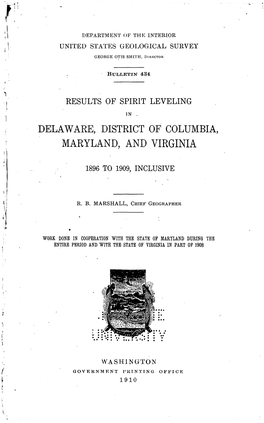 Delaware, District of Columbia, Maryland, and Virginia