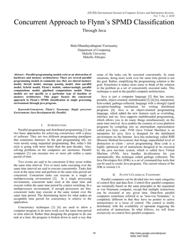 Concurrent Approach to Flynn's SPMD Classification