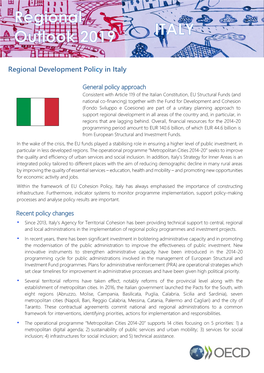 Regional Development Policy in Italy