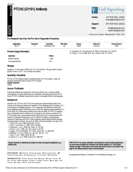 PTCH2 (G1191) Antibody A