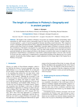 Article Is Available Online Graßhoff, G., Rinner, E., Ossendrijver, M., Defaux, O., At