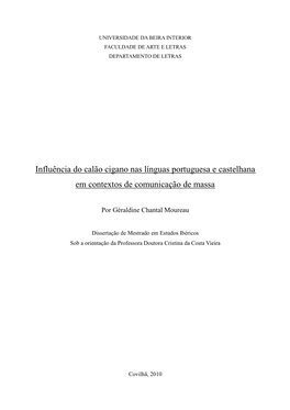 Dissertação De Mestrado Por Géraldine Chantal Moureau