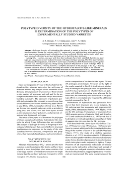 Polytype Diversity of the Hydrotalcite-Like Minerals Ii