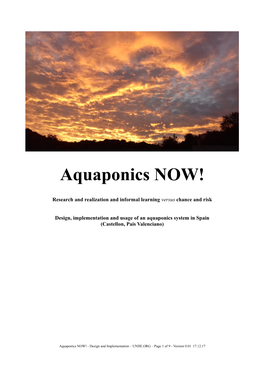 Aquaponics NOW!