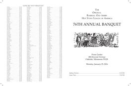 2016 Banquet Program