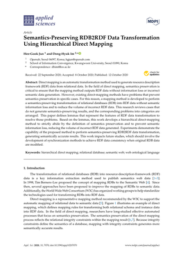 Semantics-Preserving RDB2RDF Data Transformation Using Hierarchical Direct Mapping