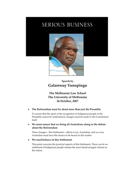 Galarrwuy Yunupingu