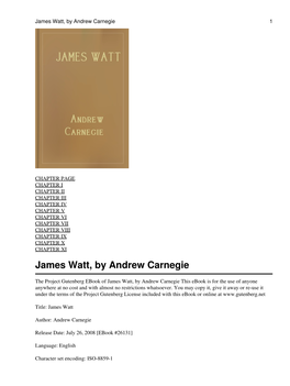 James Watt, by Andrew Carnegie 1