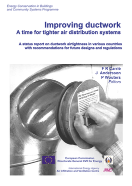 Improving Ductwork a Time for Tighter Air Distribution Systems