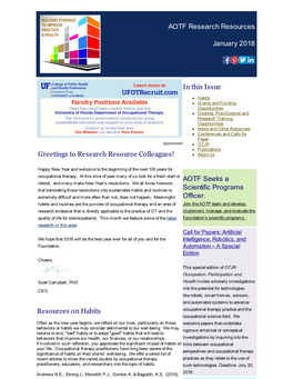 AOTF Research Resources January 2018 Greetings to Research